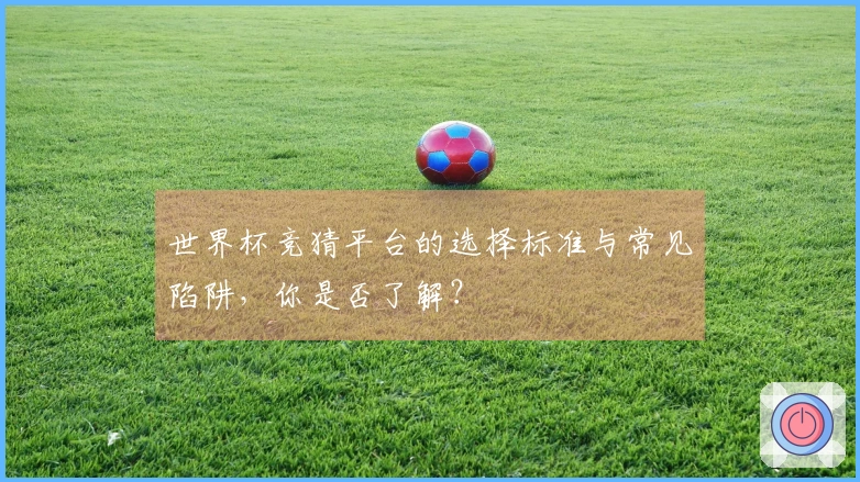世界杯竞猜平台的选择标准与常见陷阱，你是否了解？